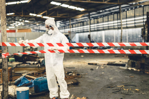 Professional Drug Lab Cleanup technician working in Albion, NY